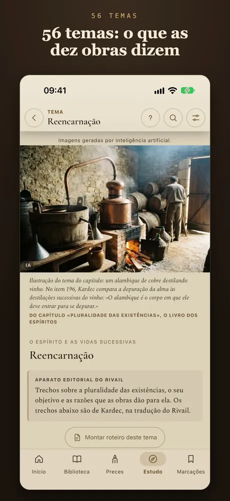 56 temas: o que as dez obras dizem.